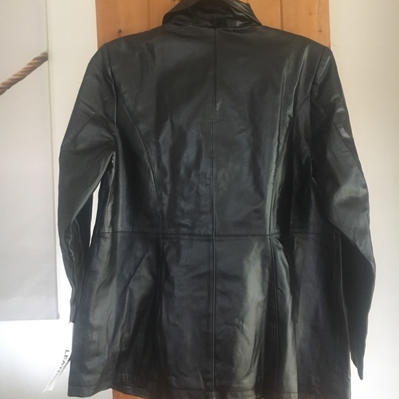 NWT 18 Genuine Leather Jacket - Picture 7 of 8